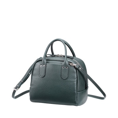 豊岡鞄 TUTUMU Mini Boston Leather S5100AD ダークグリーン