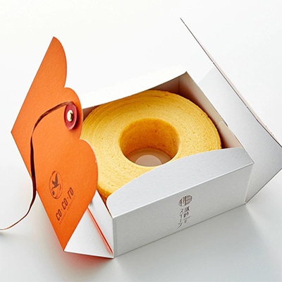 コウノトリ育むお米使用　米粉バウムクーヘン(高さ6cm)
