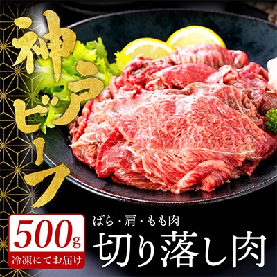 神戸ビーフ　切り落とし肉(ばら・もも・かた)　500g　TYS1