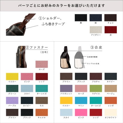 (豊岡鞄認定企業)ランドセルリメイク　ボディバッグ