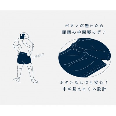 ショートトランクス(Gray・L1枚) ZIVANE メンズ下着