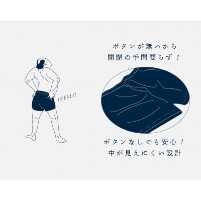 ショートトランクス(Navy・L2枚) ZIVANE メンズ下着