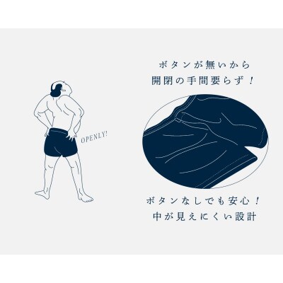 ショートトランクス(Navy・XL3枚) ZIVANE メンズ下着