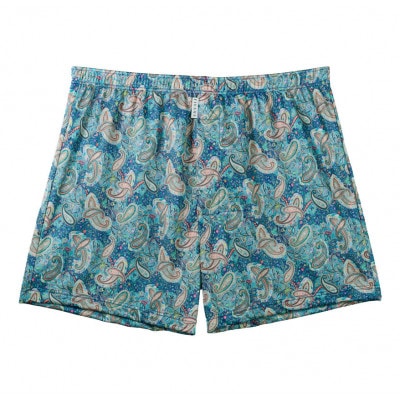 ショートトランクス(Blue paisley・L1枚) ZIVANE メンズ下着