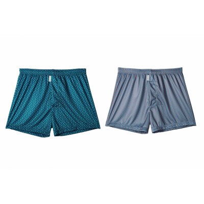 ショートトランクス(HGray&HGreen・L各1枚) ZIVANE メンズ下着