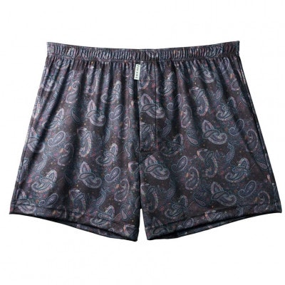 ショートトランクス(Bordeaux Paisley・XL1枚) ZIVANE メンズ下着
