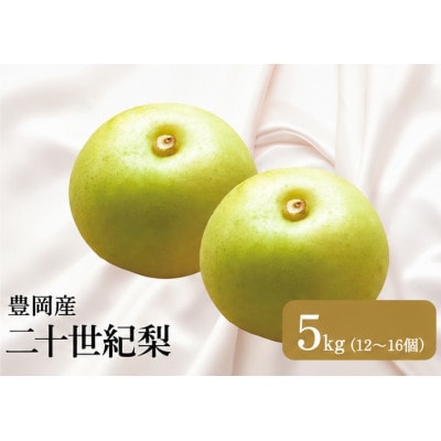 二十世紀梨「豊岡なし」　5kg(12～16個)