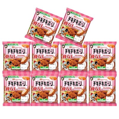 【日本ハム】チキチキボーン骨なし190g 10袋セット