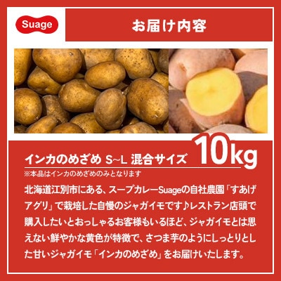 Suage 自社農園直送 インカのめざめS～L 混合サイズ 10kg
