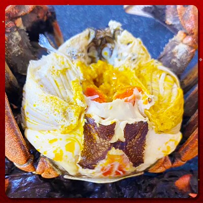 石狩川・江別産　天然もくず蟹　オス・メス混合　1kg(4杯前後)