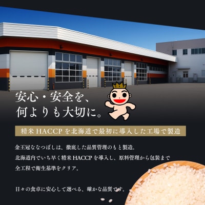 【毎月定期便】金王冠 精米 北海道産 ななつぼし 5kg 特A 白米全2回