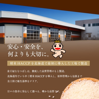 【毎月定期便】金王冠 無洗米 北海道産ななつぼし 5kg 特A 白米全3回