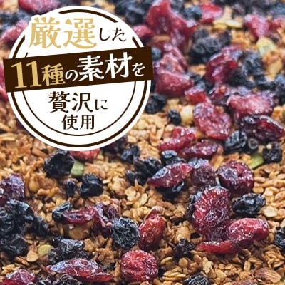 【北海道江別市】キタイチゴ農園　オリジナルグラノーラ3袋セット