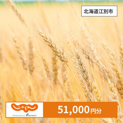 【じゃらんふるさと納税クーポン】 北海道江別市でつかえる51,000円 クーポン
