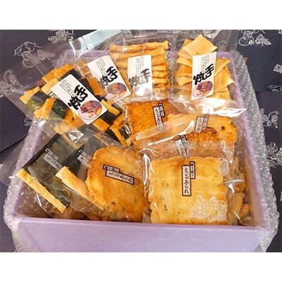 純・手焼きあられ 一枚焼40枚・袋物セット