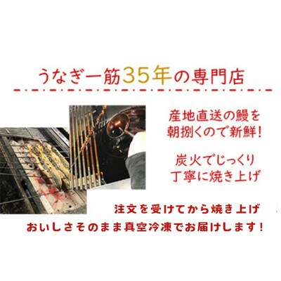 【冷凍3匹】大阪の名店　うなぎ蒲焼き(1匹あたり160g～180g)×3匹
