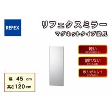 リフェクスミラーマグネットタイプ姿見RMM-2-SG(幅45cm&times;高さ120cm&times;厚み2.3cm)