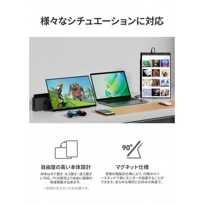 EHOMEWEI モバイルモニター IPS タッチパネル 16インチ FHD 光沢 SP-160TF