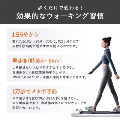 【クラウドファンディング対象返礼品】WalkingPad S1 ホワイト ウォーキングマシン