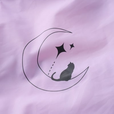 【パープル】袋一体型 ランドセルカバー 撥水 反射板付き