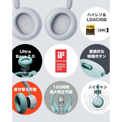CMF by Nothing Headphone Pro 高性能ヘッドホン ライトグレー