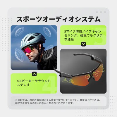 BleeqUp Ranger 4-in-1 AIスポーツカメラグラス サイクリング ランニング