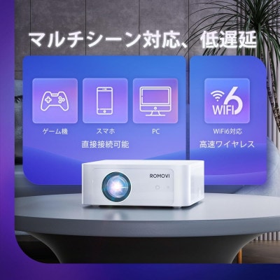 IMAX級LEDプロジェクター ROMOVI M3 150インチ巨大画面 4K対応 AI全自動調整