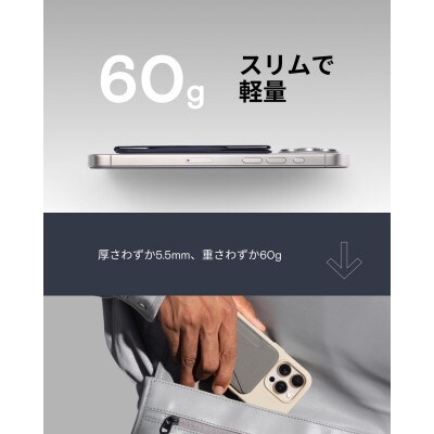 MOFT Snap-On スマホスタンド MagSafe対応 ダークブルー