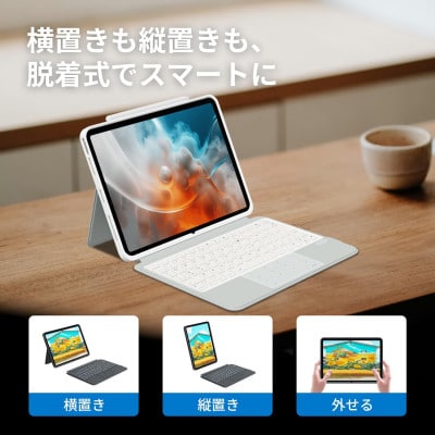 EWIN 一体型テンキー&タッチパッド iPad用キーボード付きケース EW-BK013 ブラック