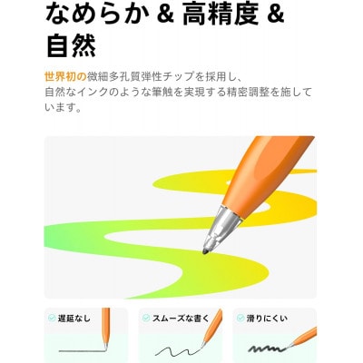 Metapen Air8ProX iPad用タッチペン 鉛筆デザイン Air-Flexソフトペン先