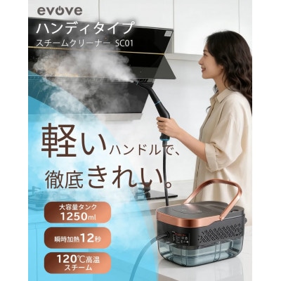 Evove スチームクリーナー SC01 小型 ボイラー式
