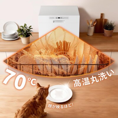 食洗機 工事不要 大容量 家庭用 2~5人用 31点 SAMKYO T60 ホワイト