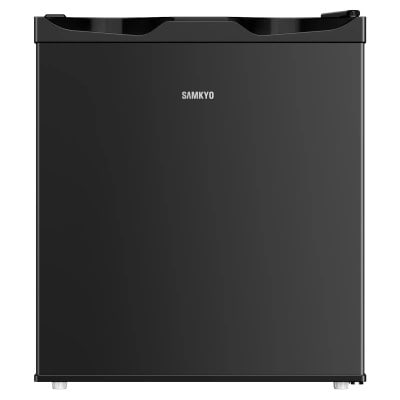 SAMKYO 冷蔵庫 48L 一人暮らし 小型 幅45cm スリム ミニ冷蔵庫 GU40 ブラック