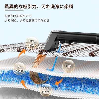 Yadea R3 カーペットクリーナー18000Pa 超強吸引力 布洗浄機