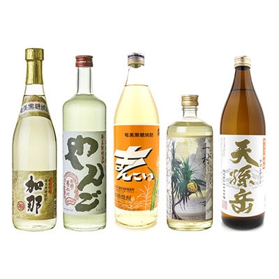 【奄美黒糖焼酎語り部厳選】本格焼酎樫樽5本セット