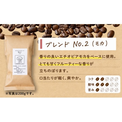 【自家焙煎】豆と麦 ブレンドNo.2(豆) 計600g(200g×3袋)
