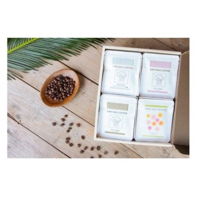 【ギフト用】【自家焙煎】【ドリップバッグ】「豆と麦」人気のコーヒー4種