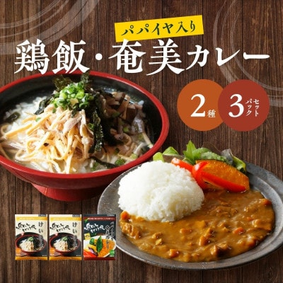 鶏飯・パパイヤ入り奄美カレー3袋セット