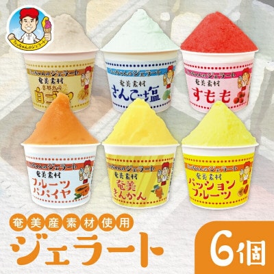 奄美市産素材使用ジェラート　6個入り ギフト