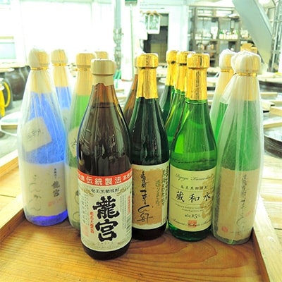 【伝統製法甕仕込】富田酒造場全種各2本　計12本・龍宮タオル