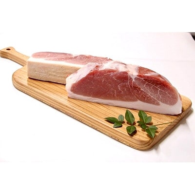 【鹿児島県奄美大島産】「島豚」皮付き二枚肉ブロック1kg(500g×2)