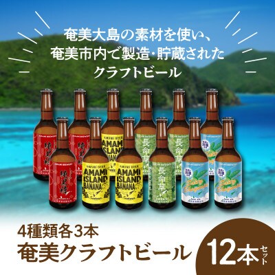 奄美のクラフトビール　飲み比べ12本セット　4種×各3本