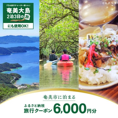 【直行チャーター便にも使える!】奄美市に泊まるふるさと納税旅行クーポン【6,000円分】(奄美市)