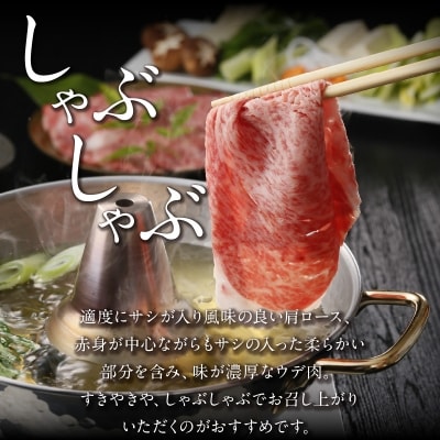 鹿児島県産黒毛和牛　スライス(肩ロース・ウデ)セット600グラム