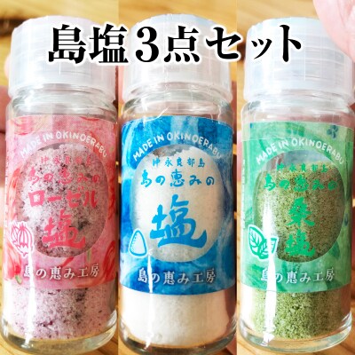島塩3点セット (ビンタイプ)