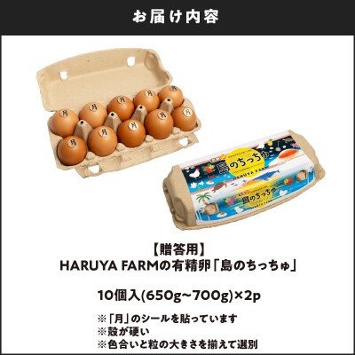 【贈答用】HARUYA FARMの有精卵「島のちっちゅ」
