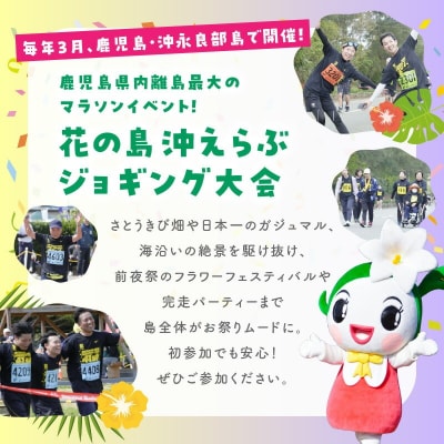 【130サイズ】第41回花の島沖えらぶジョギング大会オリジナルTシャツ