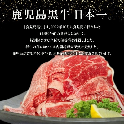 【2026年4月お届け】(J-1901)鹿児島黒牛モモ切り落としセット(計900g)