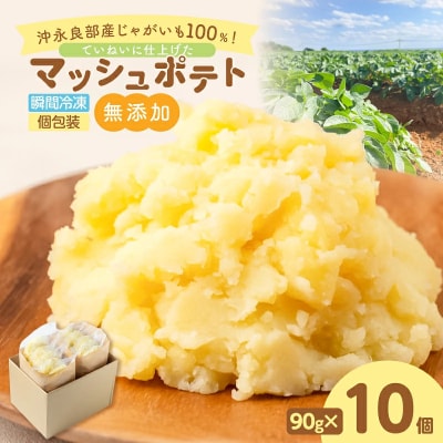 沖永良部産じゃがいも100%!ていねいに仕上げた無添加マッシュポテト 90g×10個