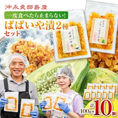 2種10個セット!一度食べたら止まらない!沖永良部島産のぱぱいや漬